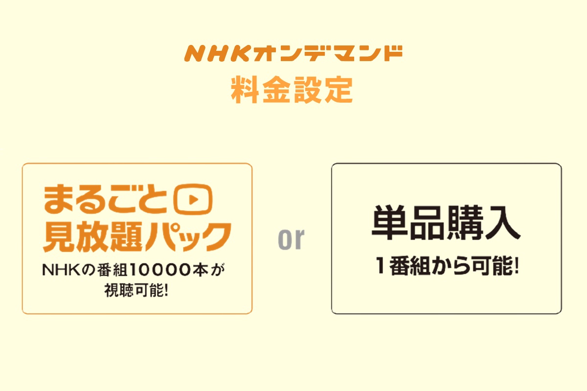 NHKオンデマンドの料金は無料ではない。